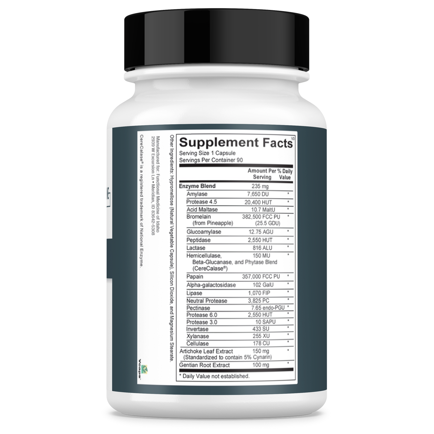 Foundations- Digestive Enzyme V 90ct