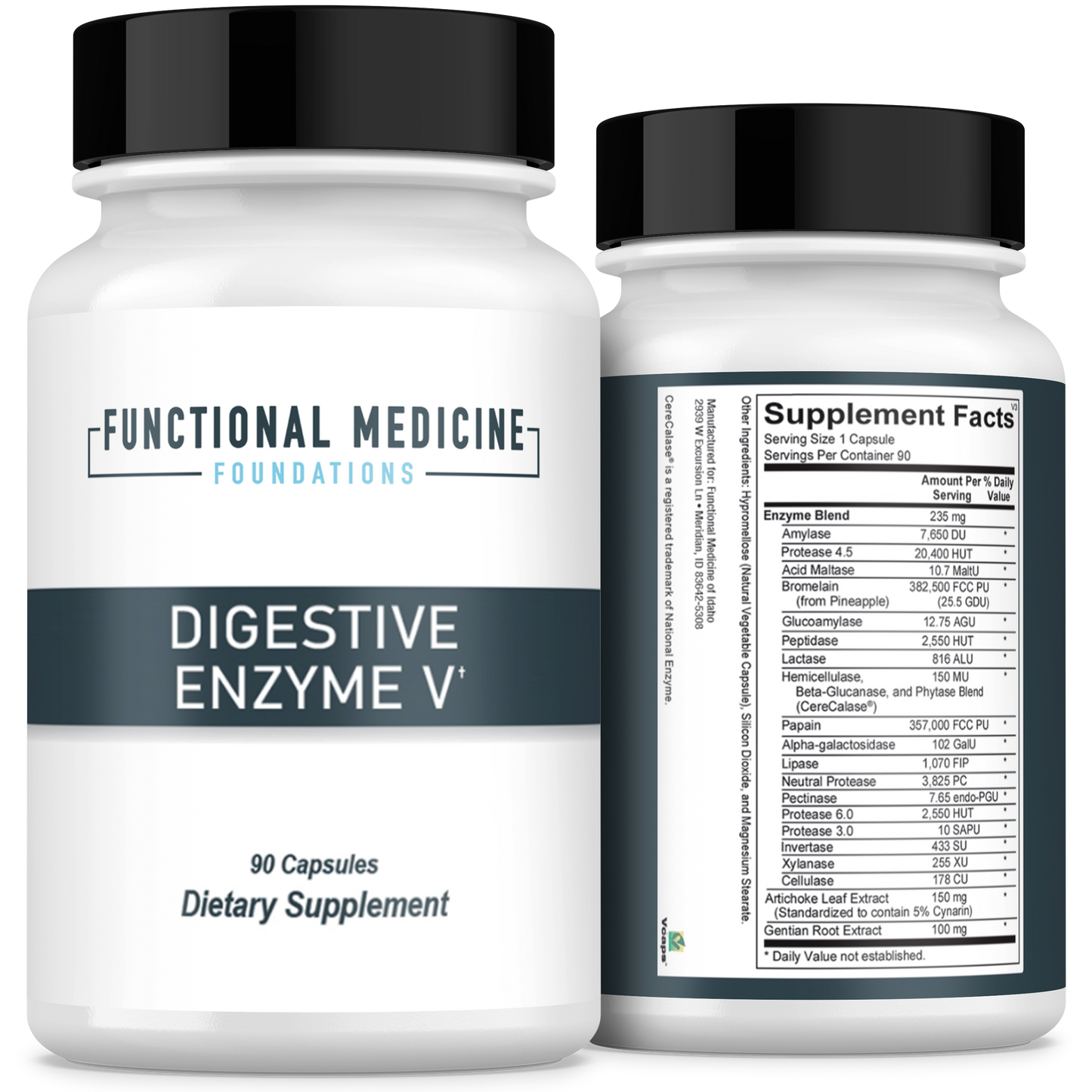 Foundations- Digestive Enzyme V 90ct