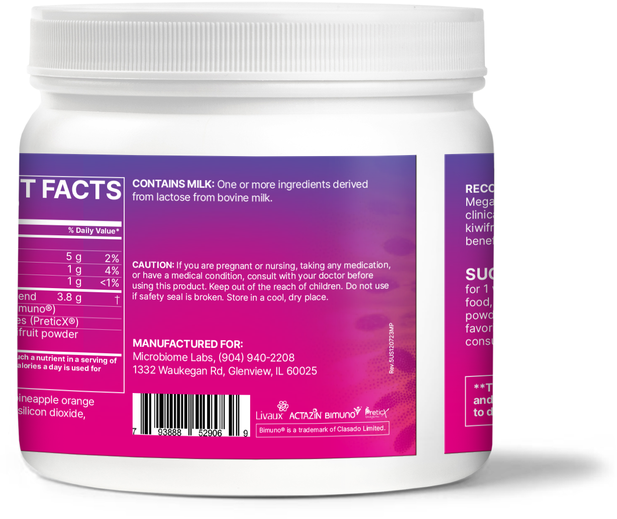 Microbiome - MegaPreBiotic™ - Pineapple Orange Guava Flavored