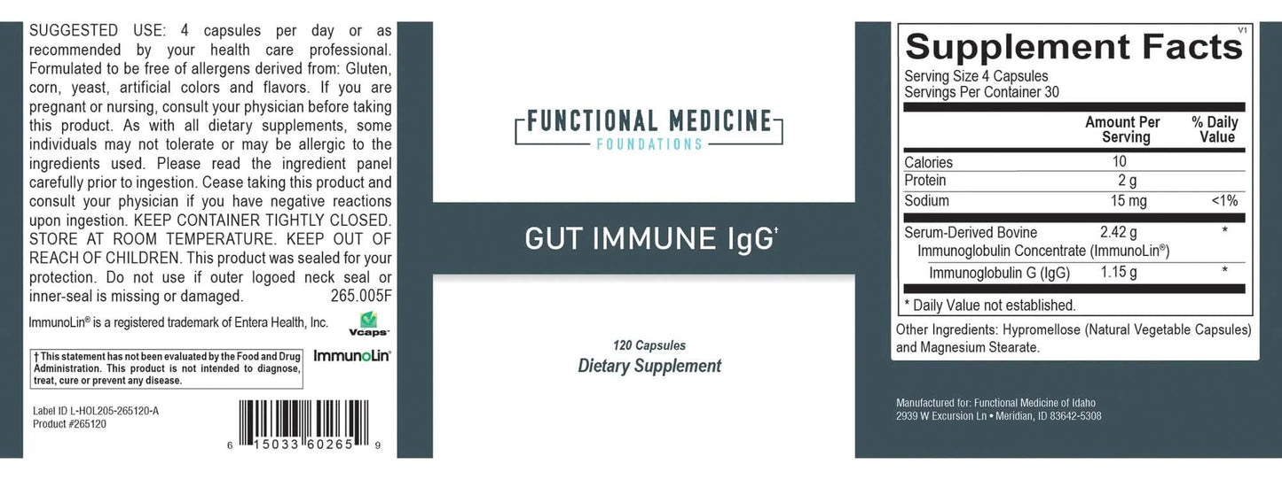 Gut Immune IgG - 120ct