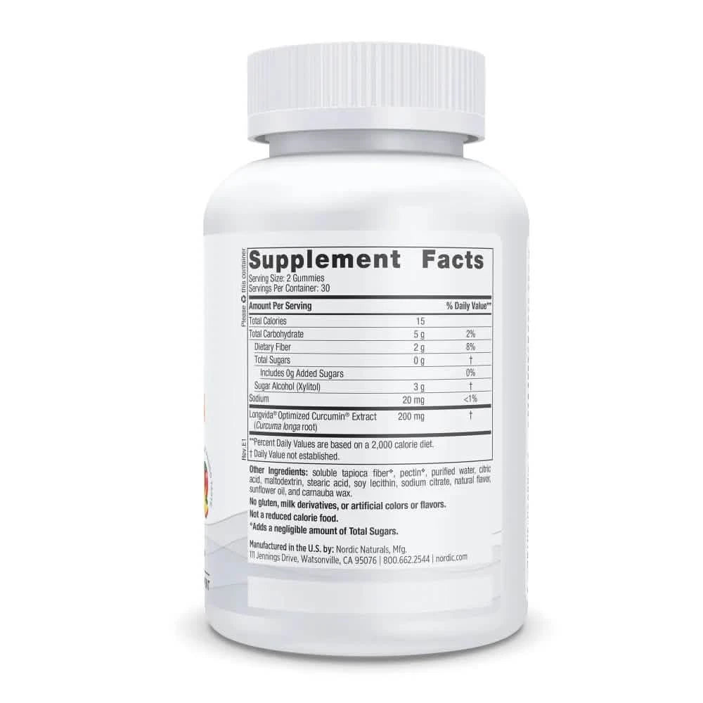 Nordic Naturals - Longvida Curcumin Gummies 60ct