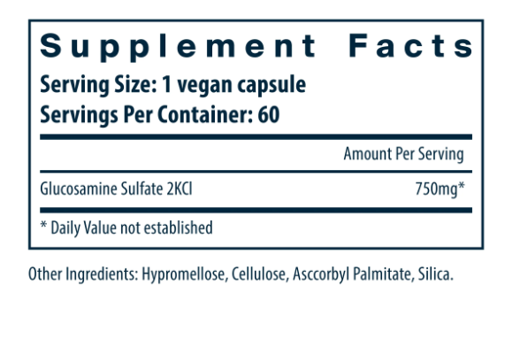 Veg-Source Glucosamine Sulfate 750mg