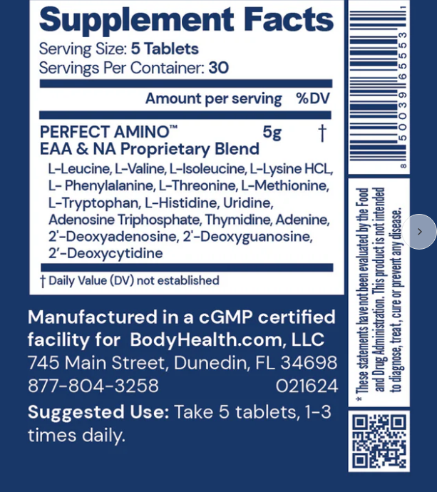 Body Health - Perfect Aminos 150Ct