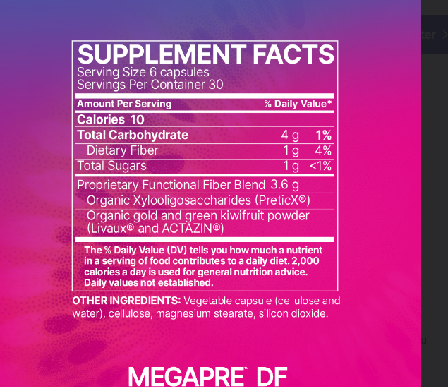 Microbiome - MegaPre™ Capsules DF 180Ct