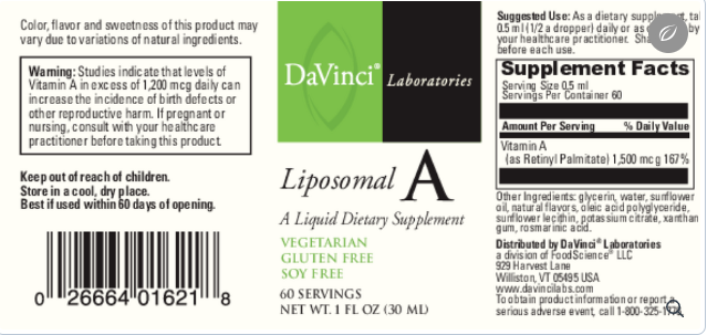 DaVinci Labs Liposomal A Drops