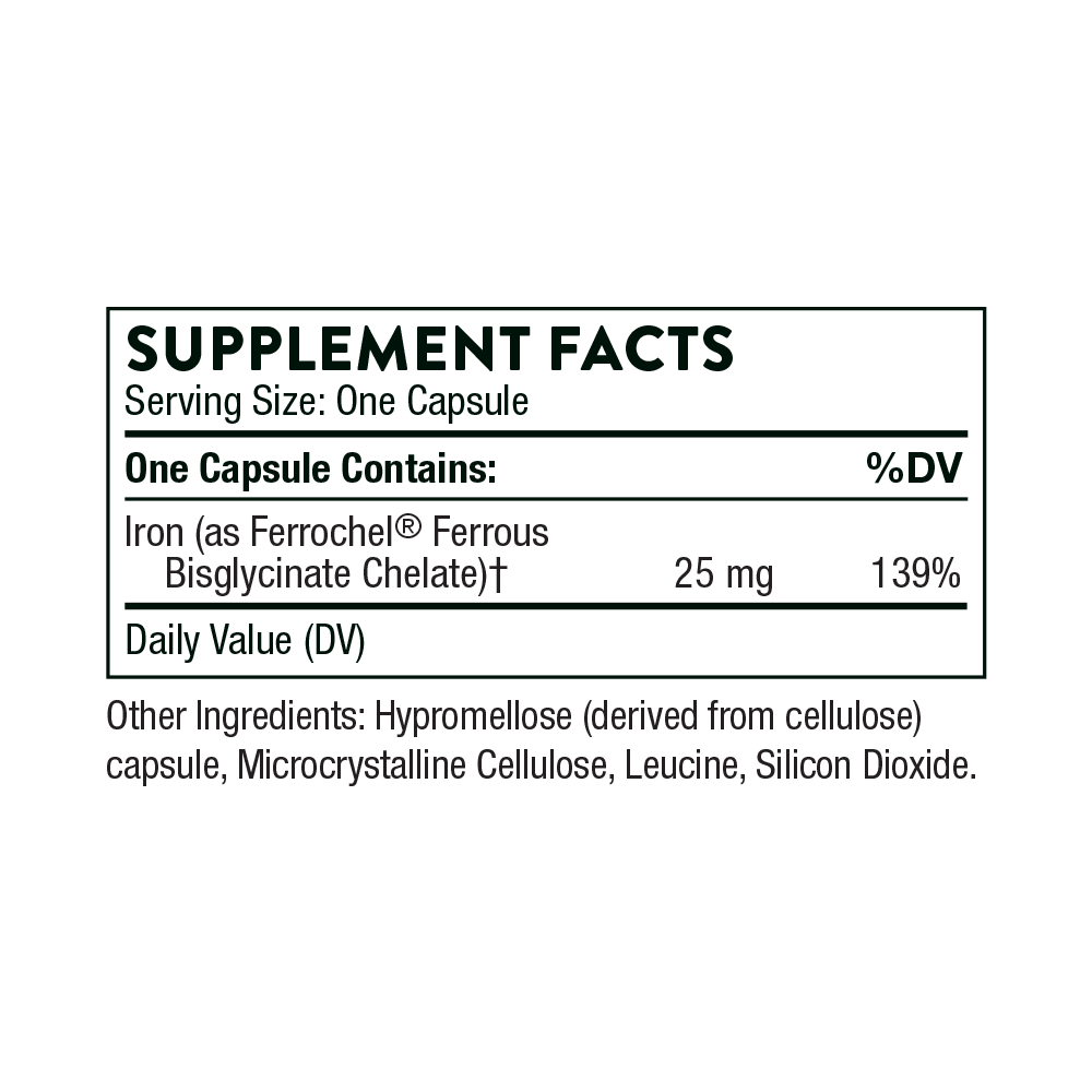 Thorne - Iron Bisglycinate 60ct