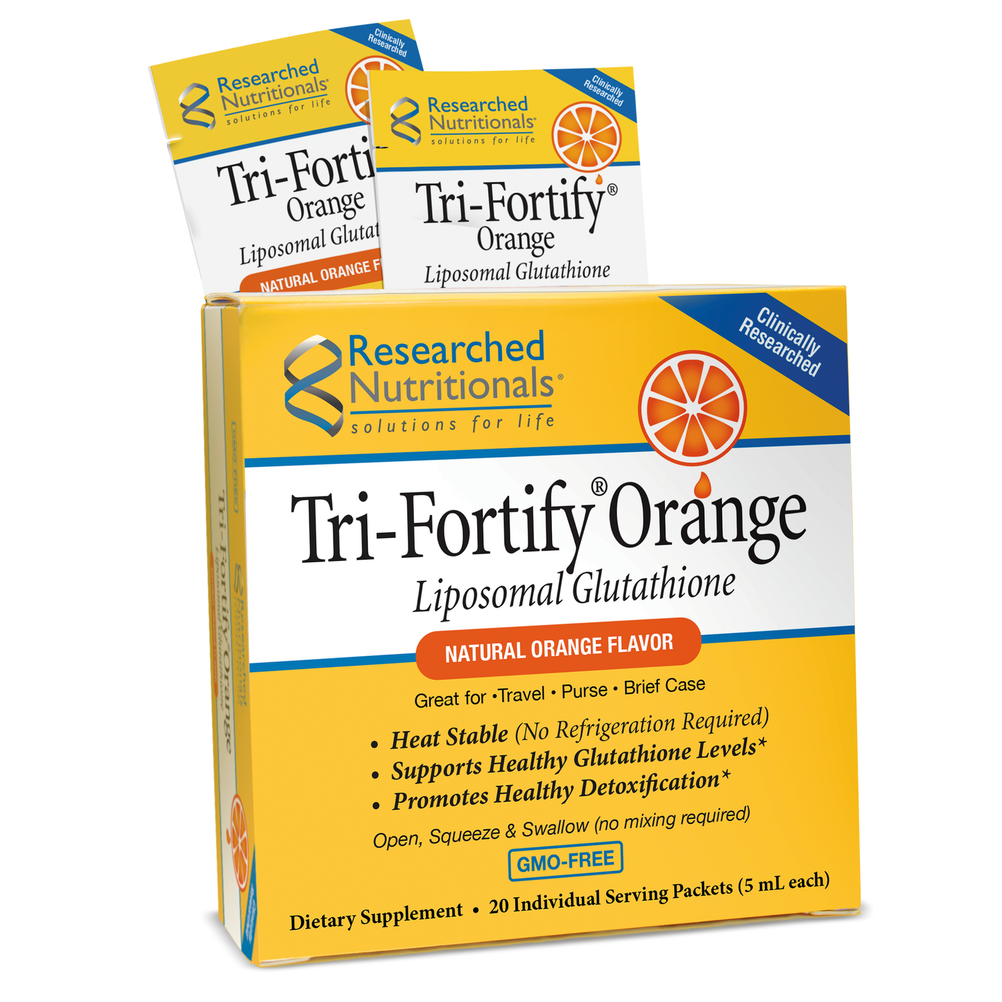 Researched Nutritionals - Tri-Fortify® Glutathione Orange Box of 20
