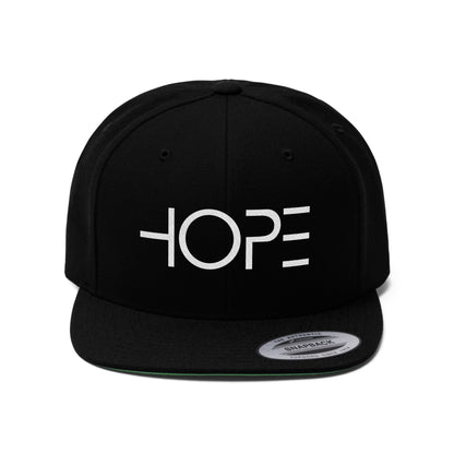 HOPE Unisex Flat Bill Hat