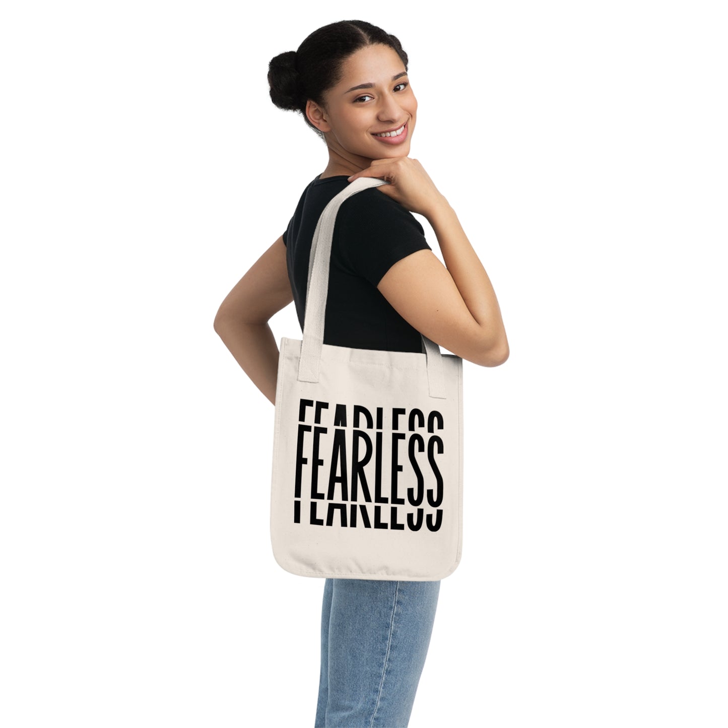 Organic Fearless Canvas Tote Bag