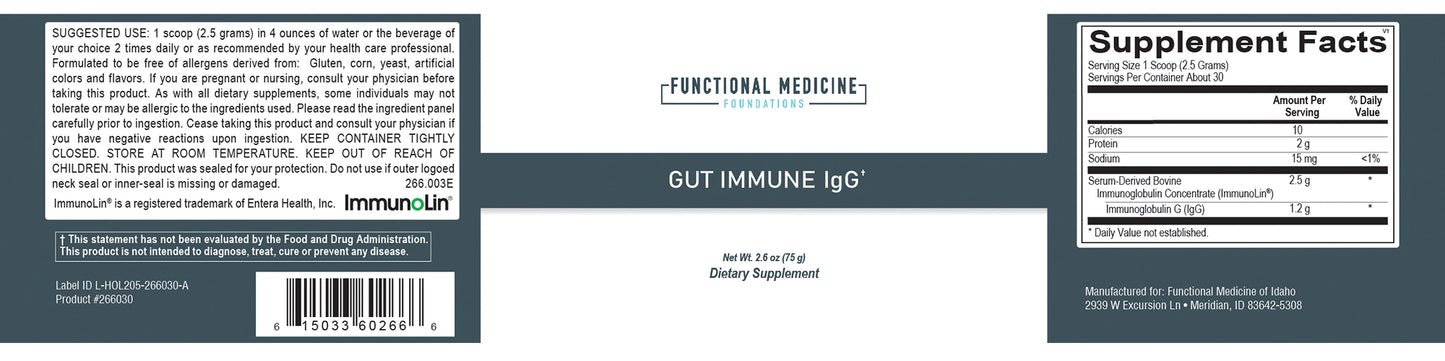 Gut Immune IgG 75g Powder (formerly SBI Protect Powder)