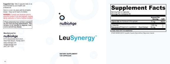 LeuSynergy by NuBioAge - 120ct