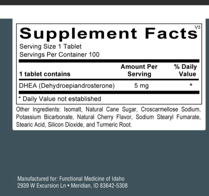 Micronized DHEA 5mg - Foundations