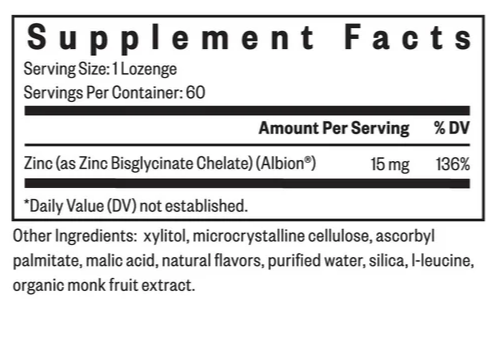 Zinc Lozenge- Seeking Health