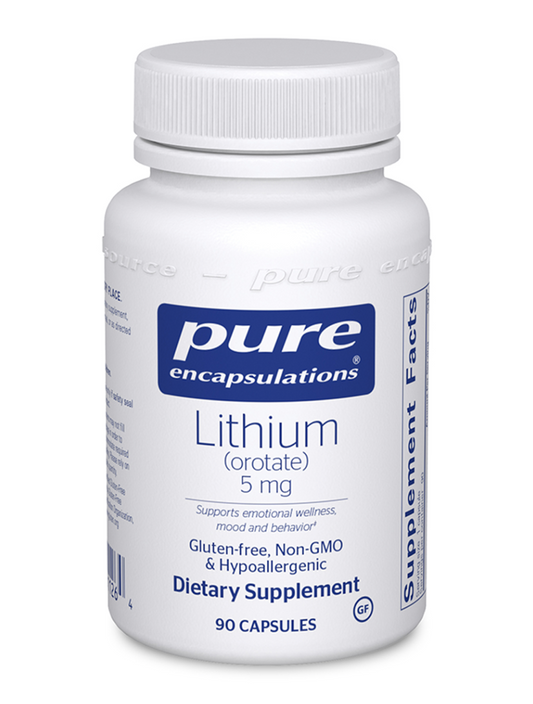 Pure Encapsulations  - Lithium (orotate) 5 mg - 90ct