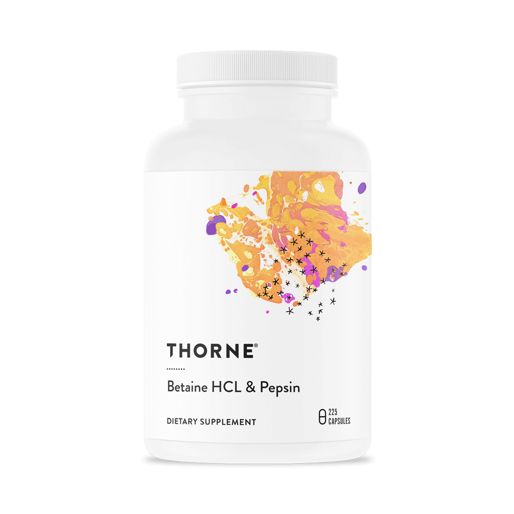 Thorne - Betaine HCL & Pepsin 225ct
