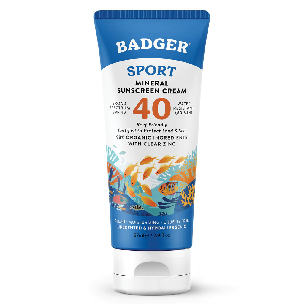 Badger - Sport Mineral Sunscreen Cream - SPF 40