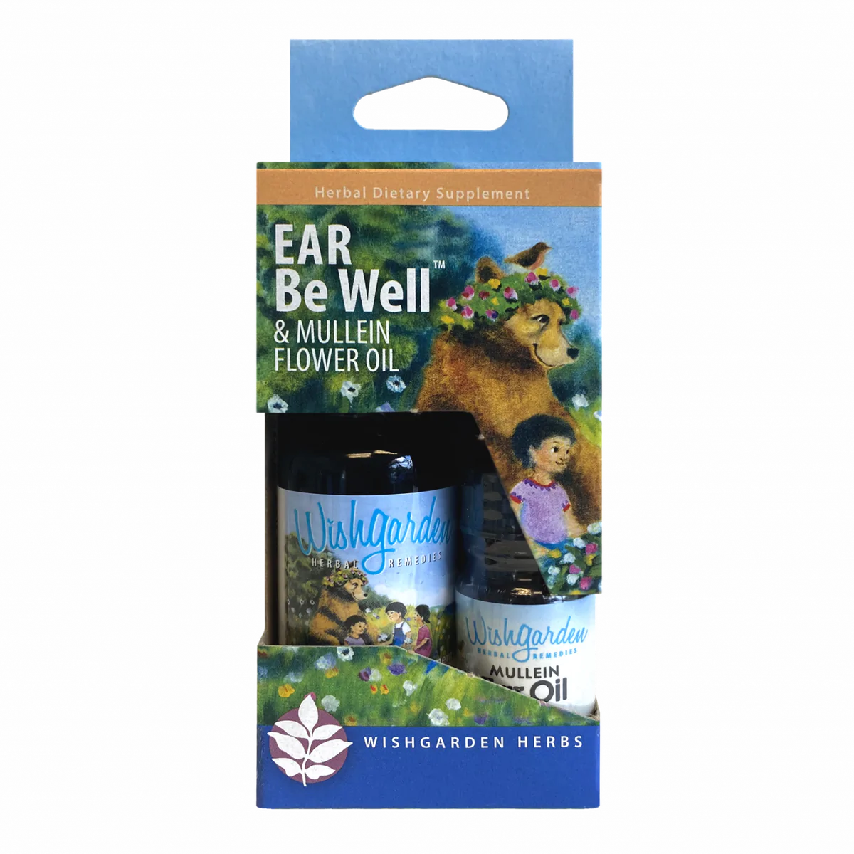 Wishgarden - Ear Be Well For Kids + Mullein Flower Ear Oil Kit